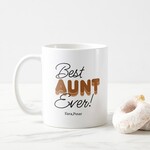 Best Aunt Ever Yazılı İsimli Kupa